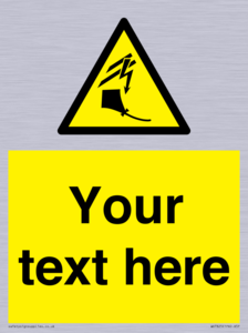 Custom warning kite flying near powerlines